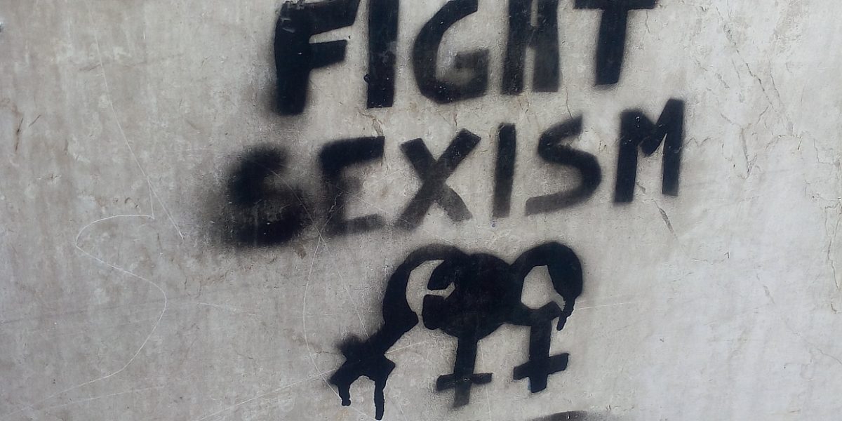 "Fight sexism": graffito a Torino, novembre 2016.