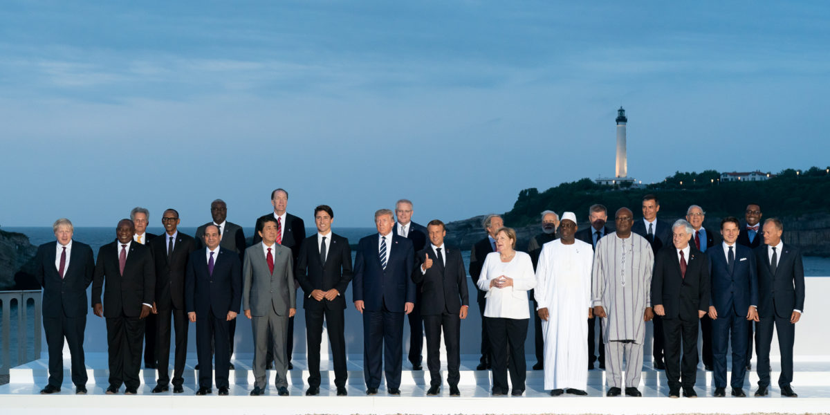 I leader del G7 riuniti a Biarritz. 