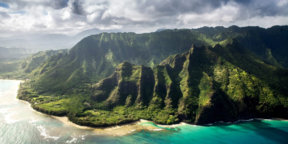 Paesaggio alle Hawaii.